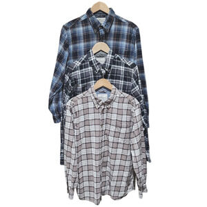 Flannel Shirt Button Down Weatherproof Vintage